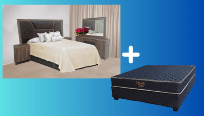 Darwin Bedroom Suite + 152cm Classic Coil Base Set