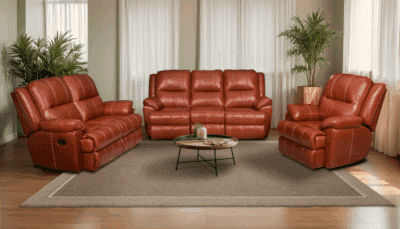 Masindi Leather Lounge Suite